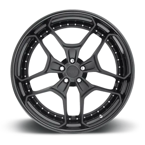 Rotiform Forged HUR MATTE BLK Matte Black with Gloss Black Lip - Image 4