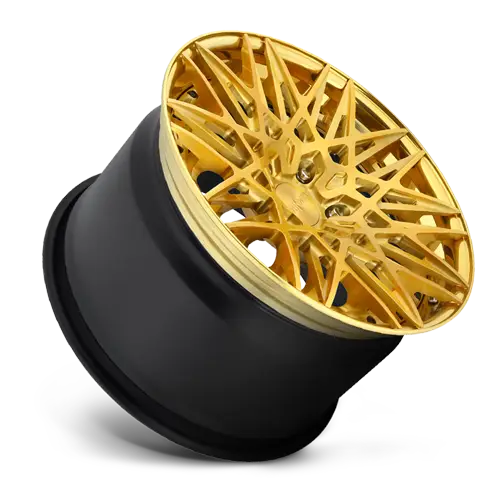 Rotiform Forged QLB GOLD Brushed Gold Gloss Clear with Hi Luster Gold Lip - Image 2